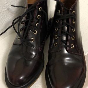 Dr. Martens Emmeline Lace-Up Boots in cherry